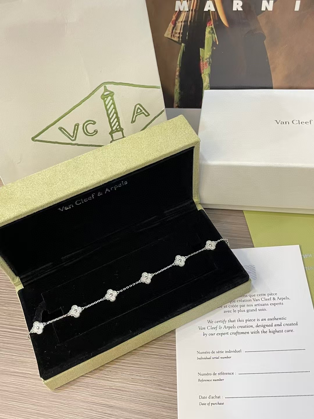 Van Cleef & Arpels Six-Motif Clover Bracelet