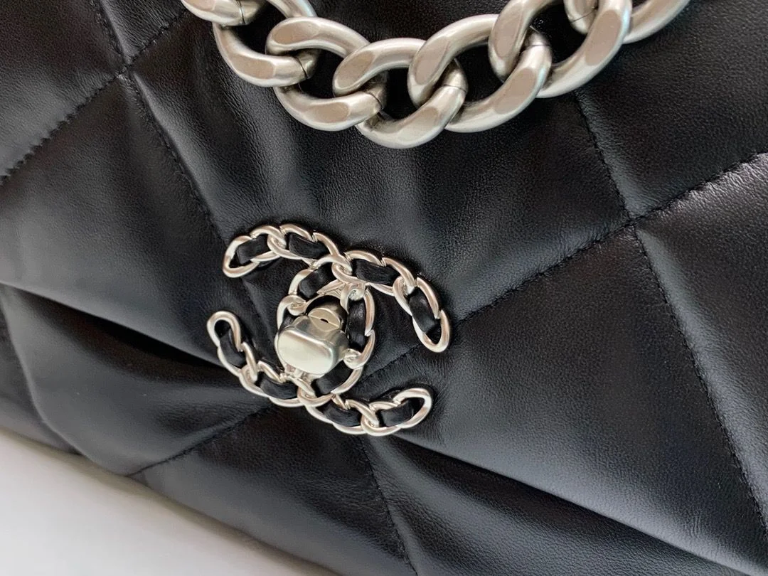 Chanel Classic Flap Bag Black For Women 10.2in/26cm