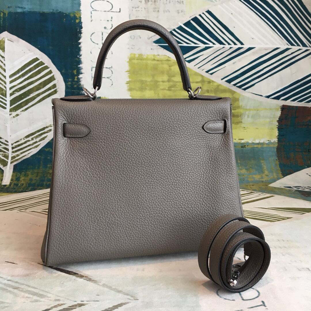 Hermes Kelly 28 Asphalte Color Bag For Women, Women��s Handbags, Shoulder Bags 11in/28cm