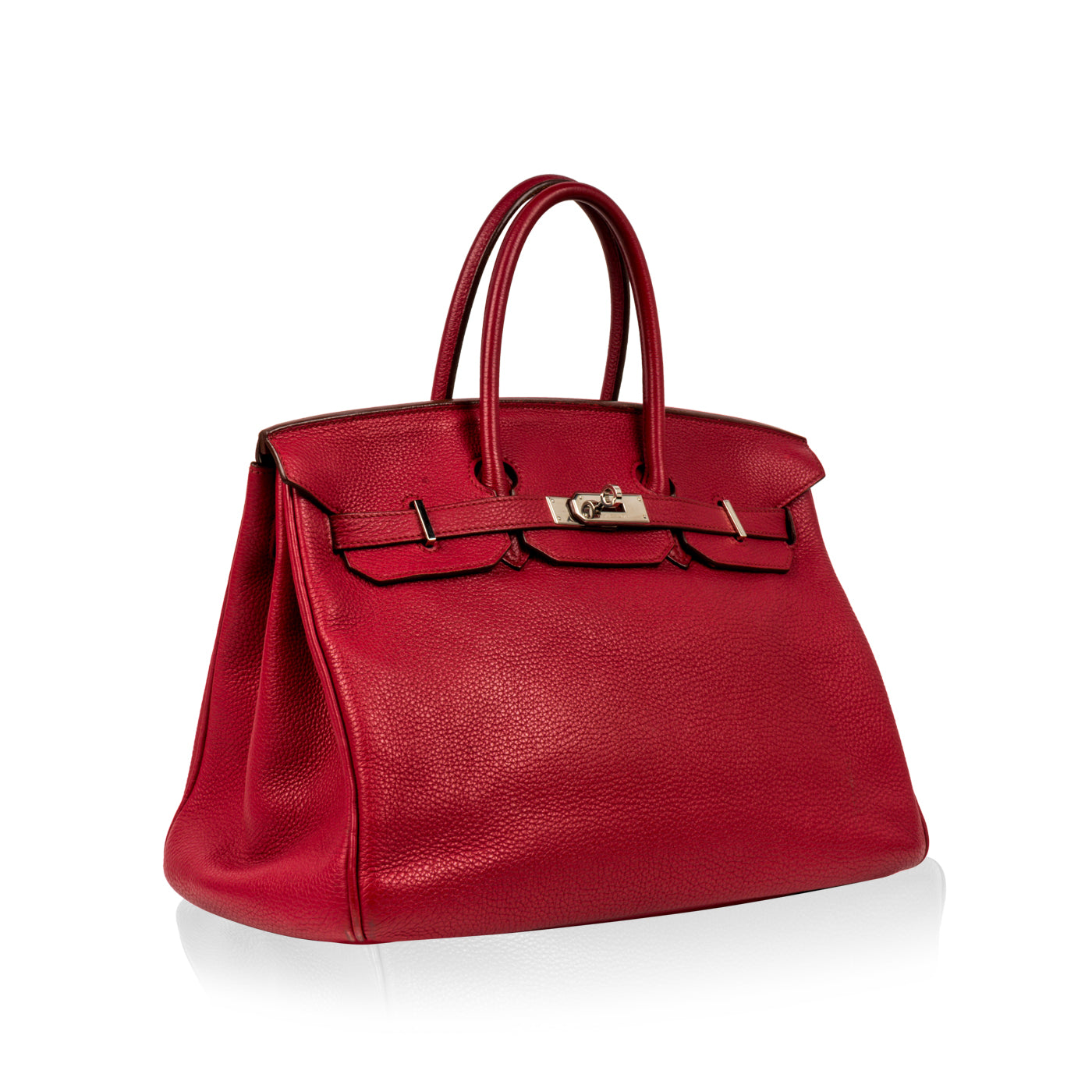 Hermes HM Bags Birkin 35cm Ruby Togo Leather PHW Luxury Bags
