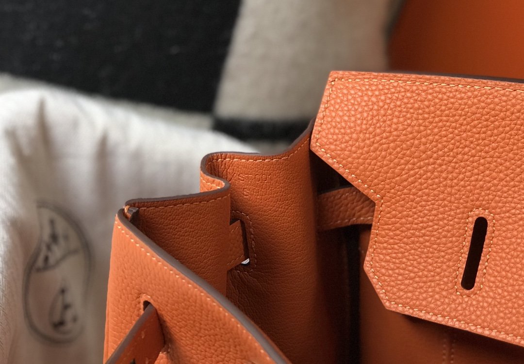 Hermes Birkin Orange Togo Gold Hardware Bag For Women, Women��s Handbags, Shoulder Bags 30cm/12in