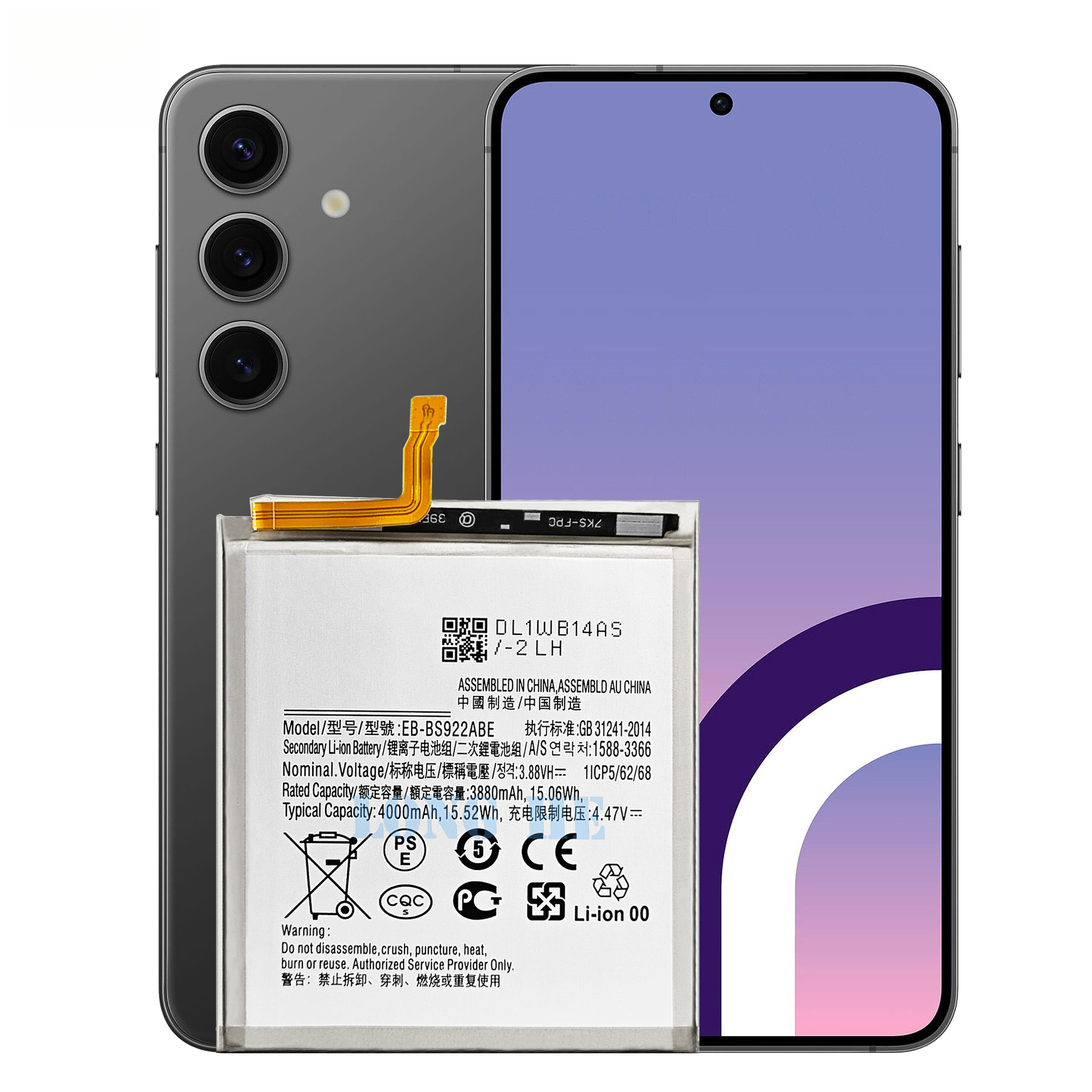 Suitable for Samsung S24 Phone Battery EB-BS922ABE Built-in Battery 4000mAh