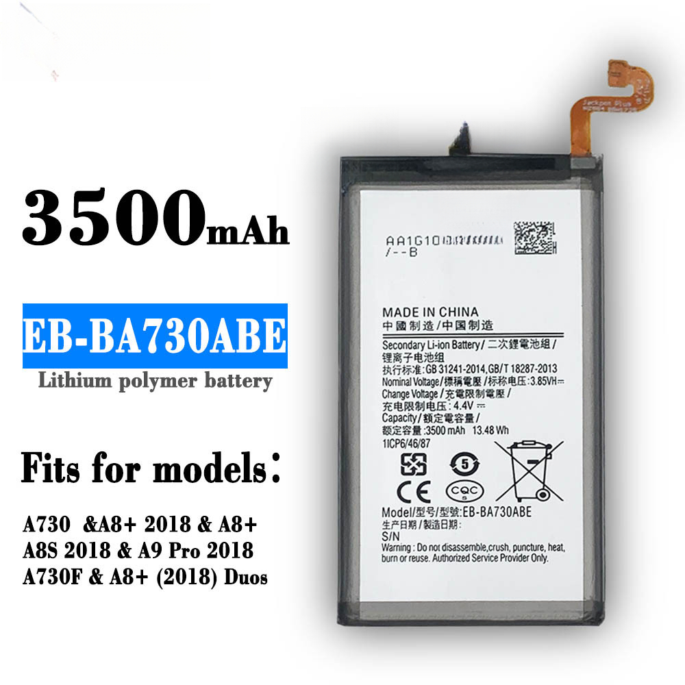 Compatible with Samsung A730/A8+/A9Pro EB-BA730ABE Phone Battery 3500mAh