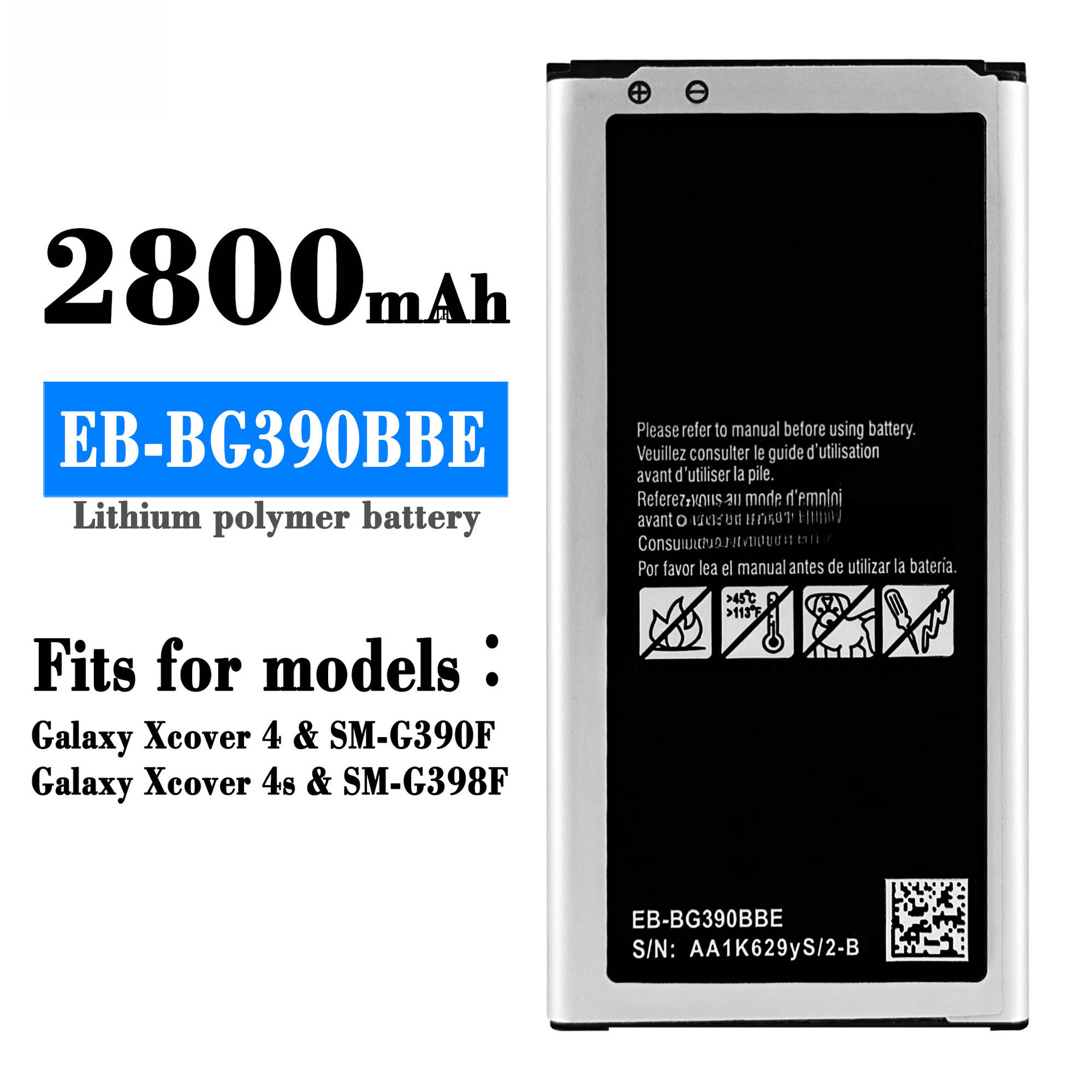 Suitable for Samsung Xcover 4/4s Mobile Phone External Durable Battery EB-BG390BBE