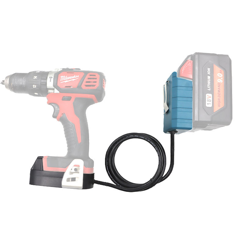 Suitable for 18V Makita Dewalt Bosch MiWakki Lithium Battery Tool Weight Reducer Buckle Interchangeable Extension Cord