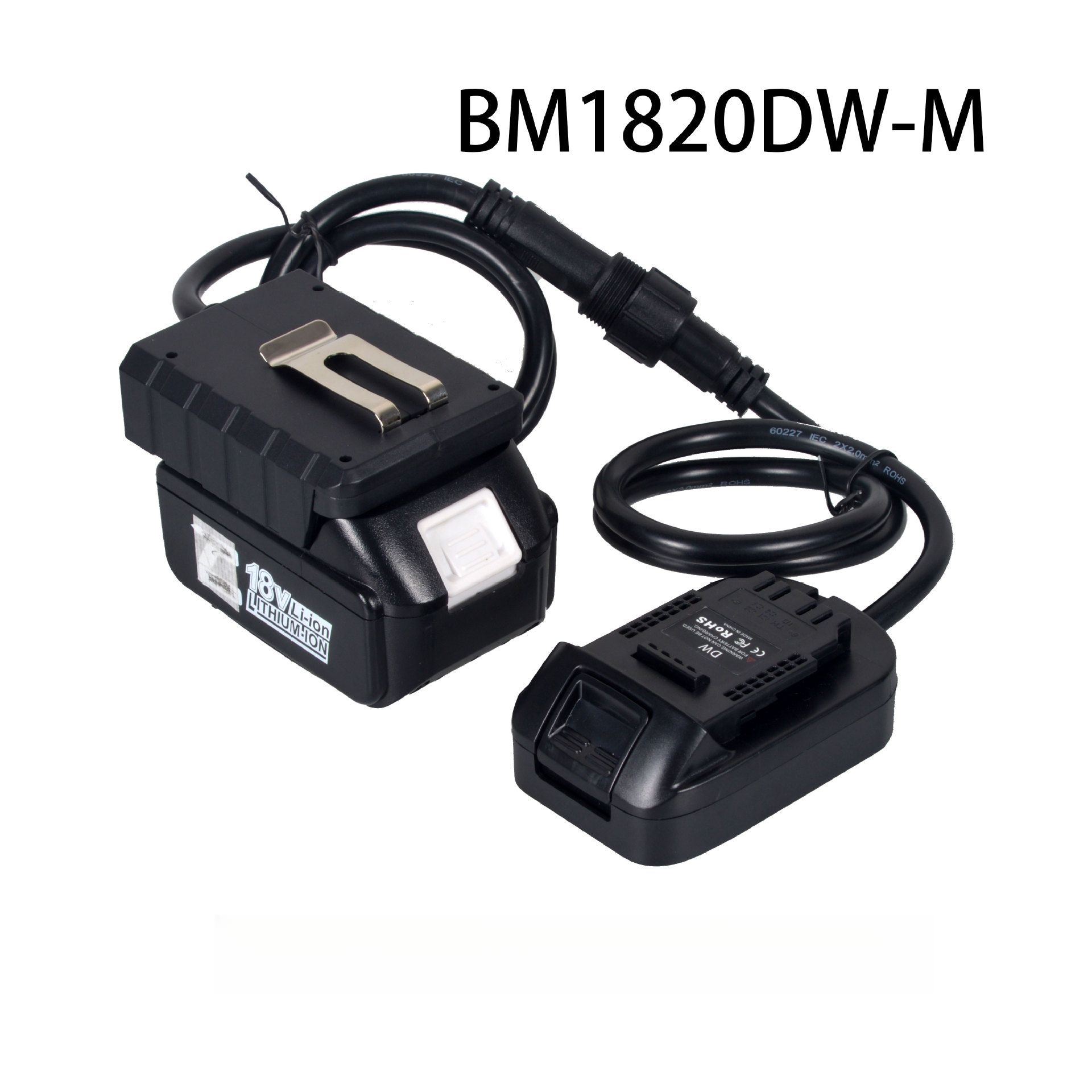 Suitable for 18V Makita Dewalt Bosch MiWakki Lithium Battery Tool Weight Reducer Buckle Interchangeable Extension Cord