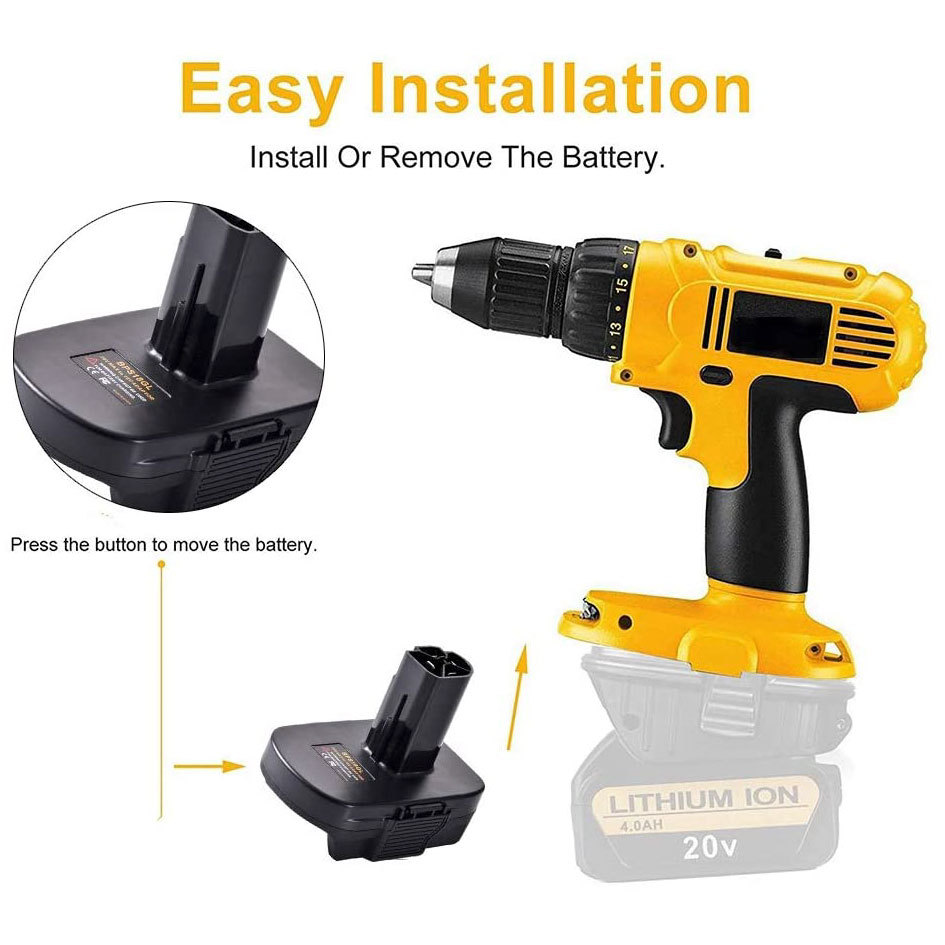 Replacement for Dewalt Milwaukee Battery BPS18GL DM18GL to 18V Craftsman with USB
