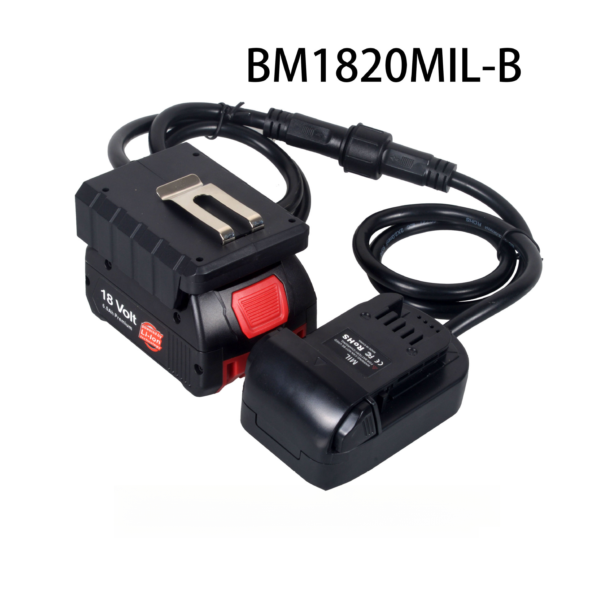 Suitable for 18V Makita Dewalt Bosch MiWakki Lithium Battery Tool Weight Reducer Buckle Interchangeable Extension Cord