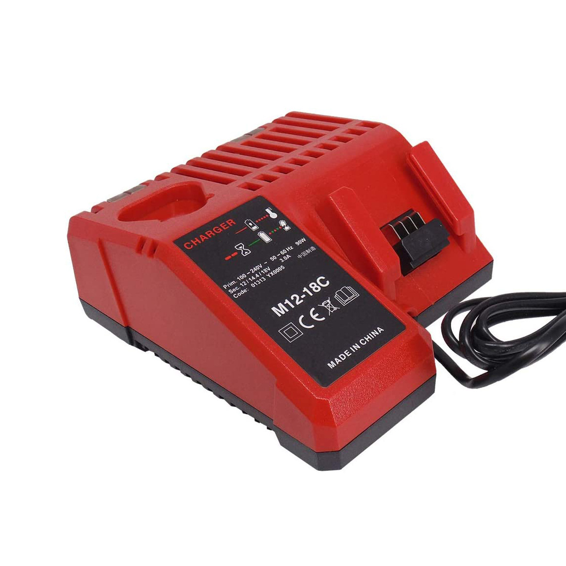 Replacement for Milwaukee M12-18C Charger Fast Charging Compatible with 12V-18V