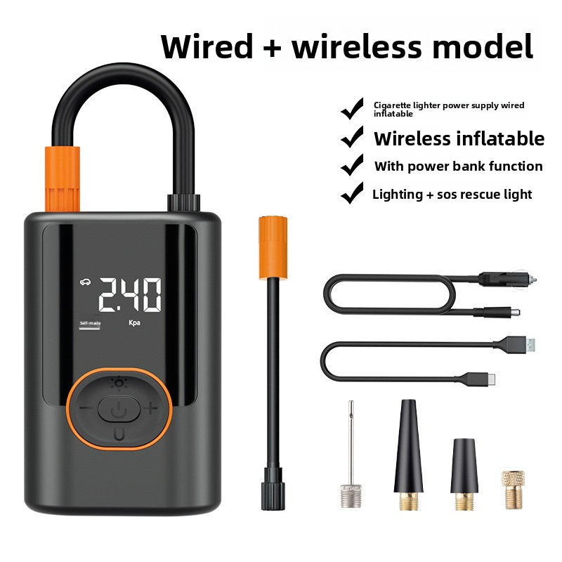 Car Wireless Air Pump Portable Car Air Pump Electric Car Tire High Pressure Fast Charging