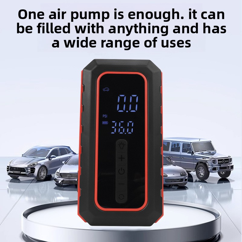 Portable Car Vehicle Air Pump Tire Pump Automobile Emergency Start Power Source Air Pump All-in-One Machine