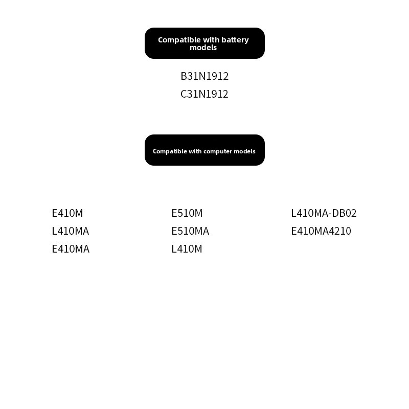 Applicable to ASUS B31l 1912 E410m E410ma E510m E510ma L410m Laptop Battery