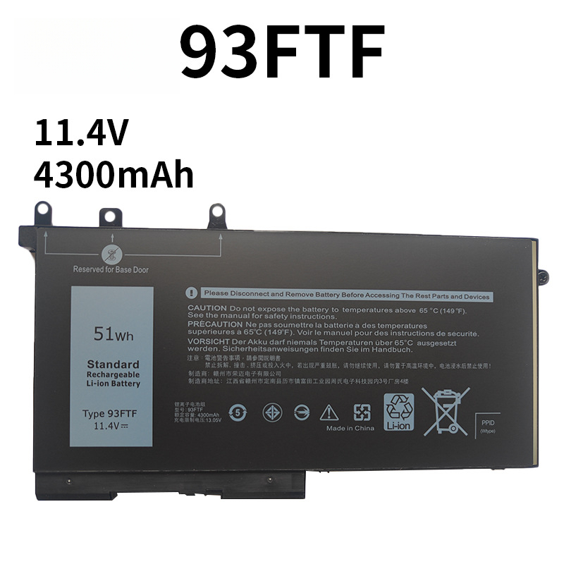Compatible with Dell 93FTF Latitude E5280 E5480 E5580 E5490 Laptop Battery