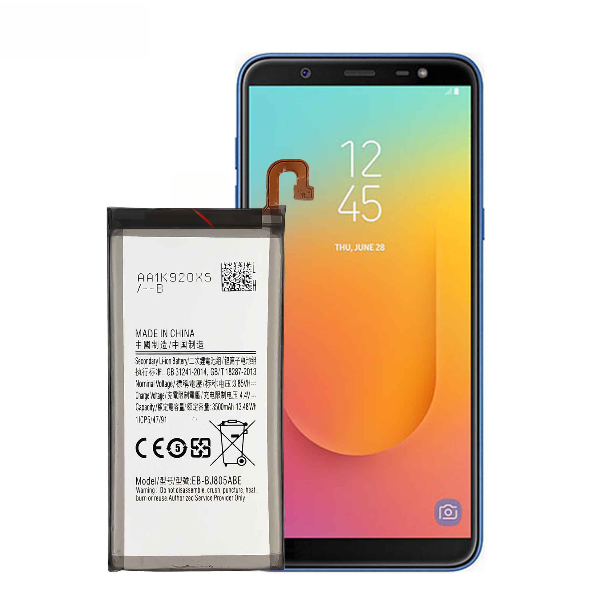 Compatible Samsung J8/A6+ Phone Battery EB-BJ805ABE Core Built-in New Fast Charging Board Samsung Battery Samsung Phone