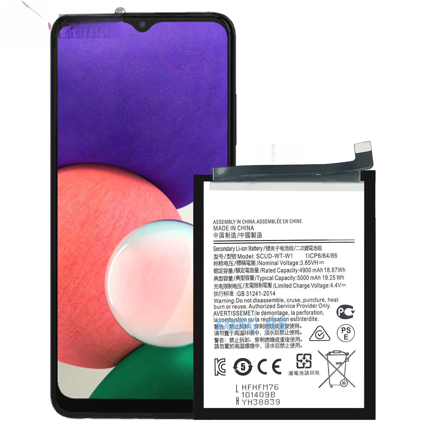 Compatible with Samsung A22 5G/A22s 5G Phone Battery SCUD-WT-W1 Built-in Charging Board Wholesale In Stock