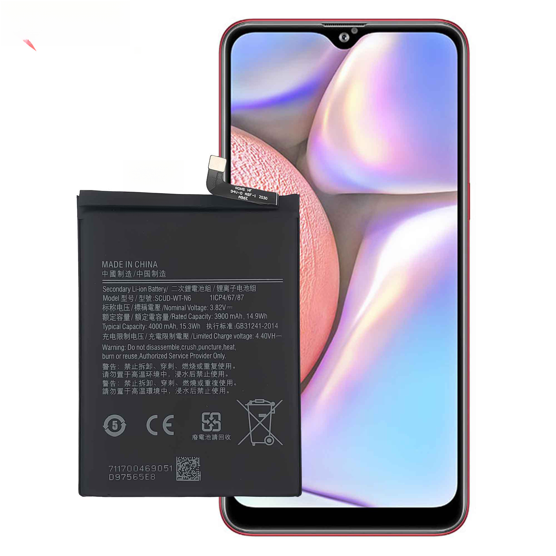 Suitable for Samsung A20s/A10s/A207 Phone Built-in Rechargeable Battery SCUD-WT-N6 Samsung Phone Battery