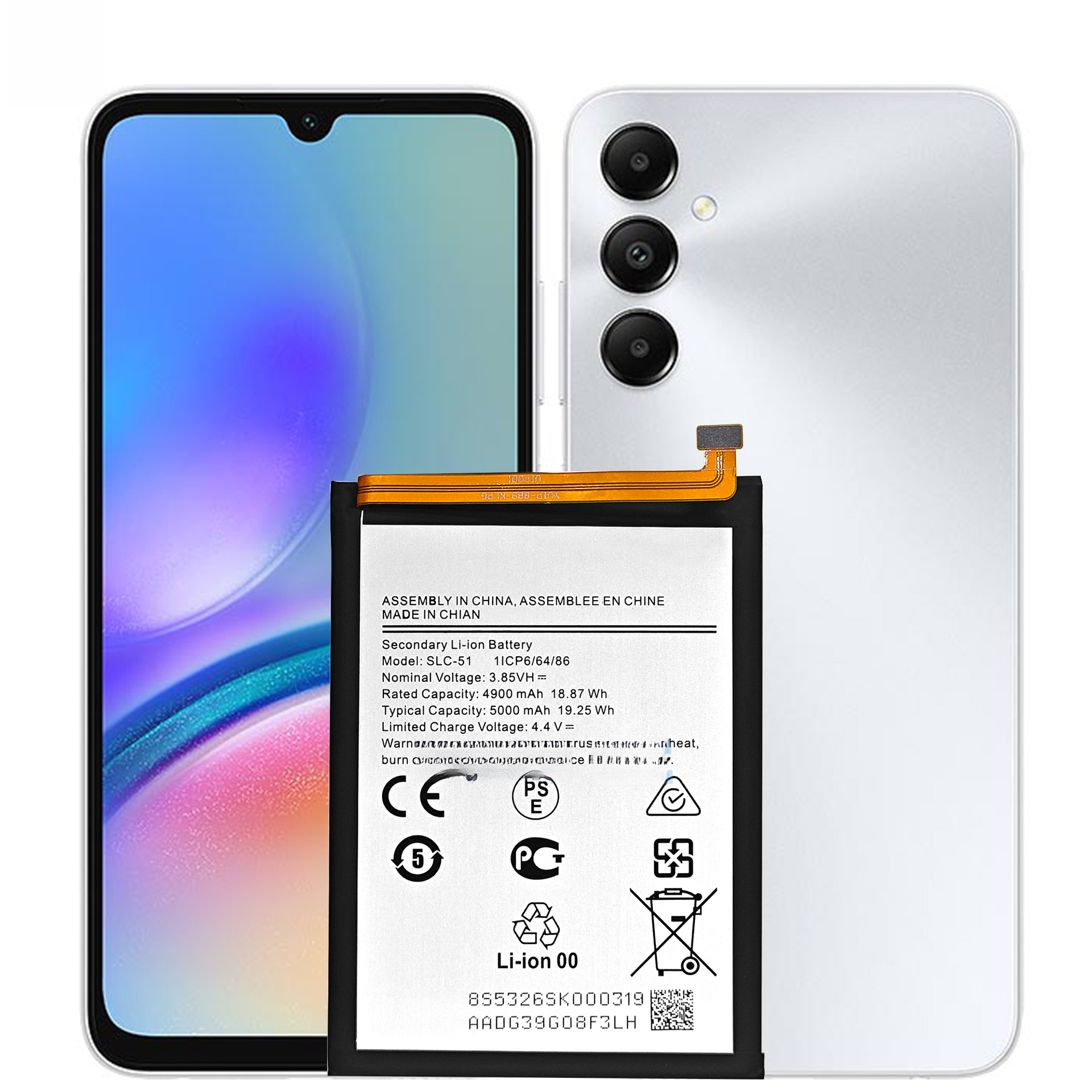 For Samsung A05s Mobile Phone Battery SLC-51 Large Capacity Built-in Board 5000mah Samsung Mobile Phone Battery