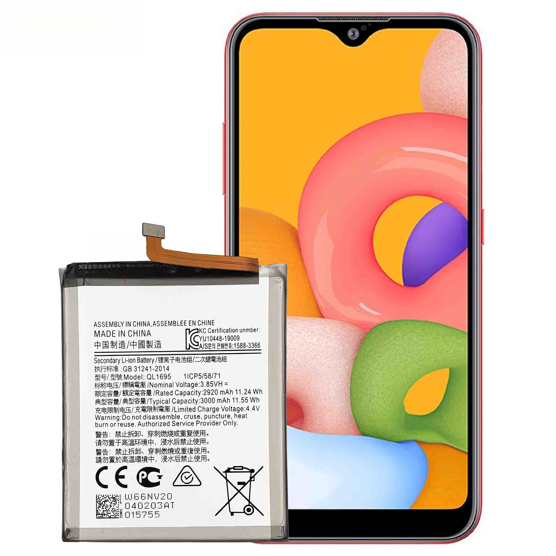 Compatible with Samsung Galaxy A01 A015/A01S Original Core QL1695 Phone Battery Samsung Phone Battery