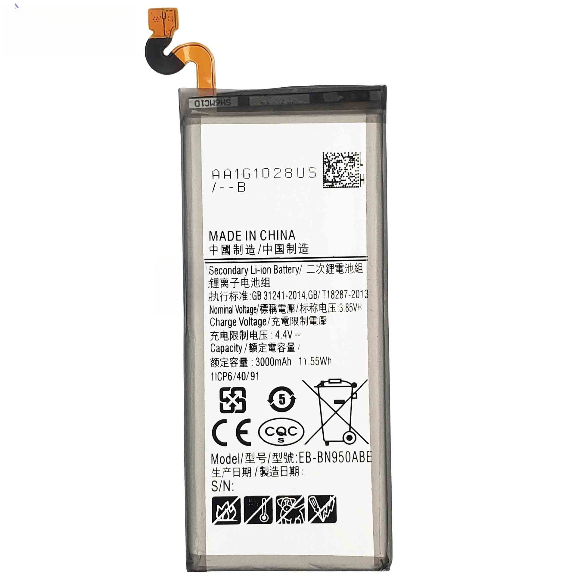 Compatible with Samsung Note 8/N950 Phone Battery EB-BN950ABE Built-in Circuit Board Factory Wholesale Foreign Trade