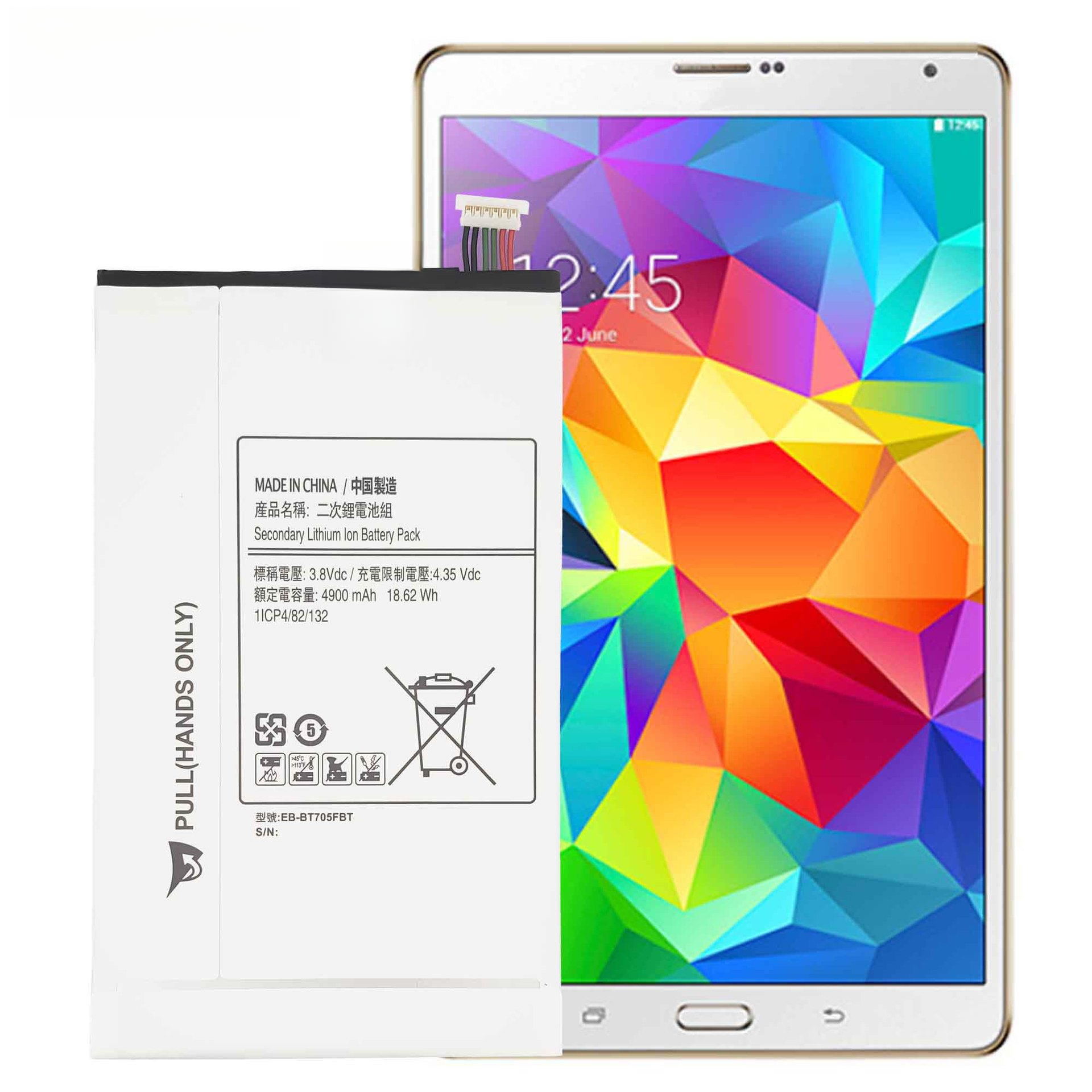 Compatible Samsung Tab S 8.4 LTE/Tab S 8.4 Phone Charger Battery EB-BT705FBE Samsung Phone Battery