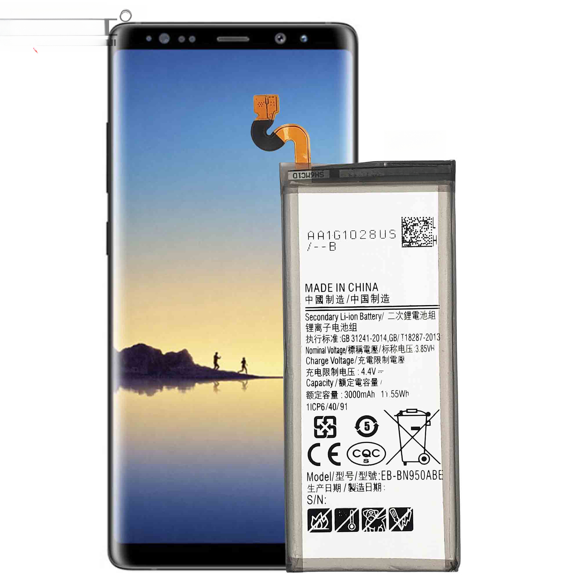 Compatible with Samsung Note 8/N950 Phone Battery EB-BN950ABE Built-in Circuit Board Factory Wholesale Foreign Trade