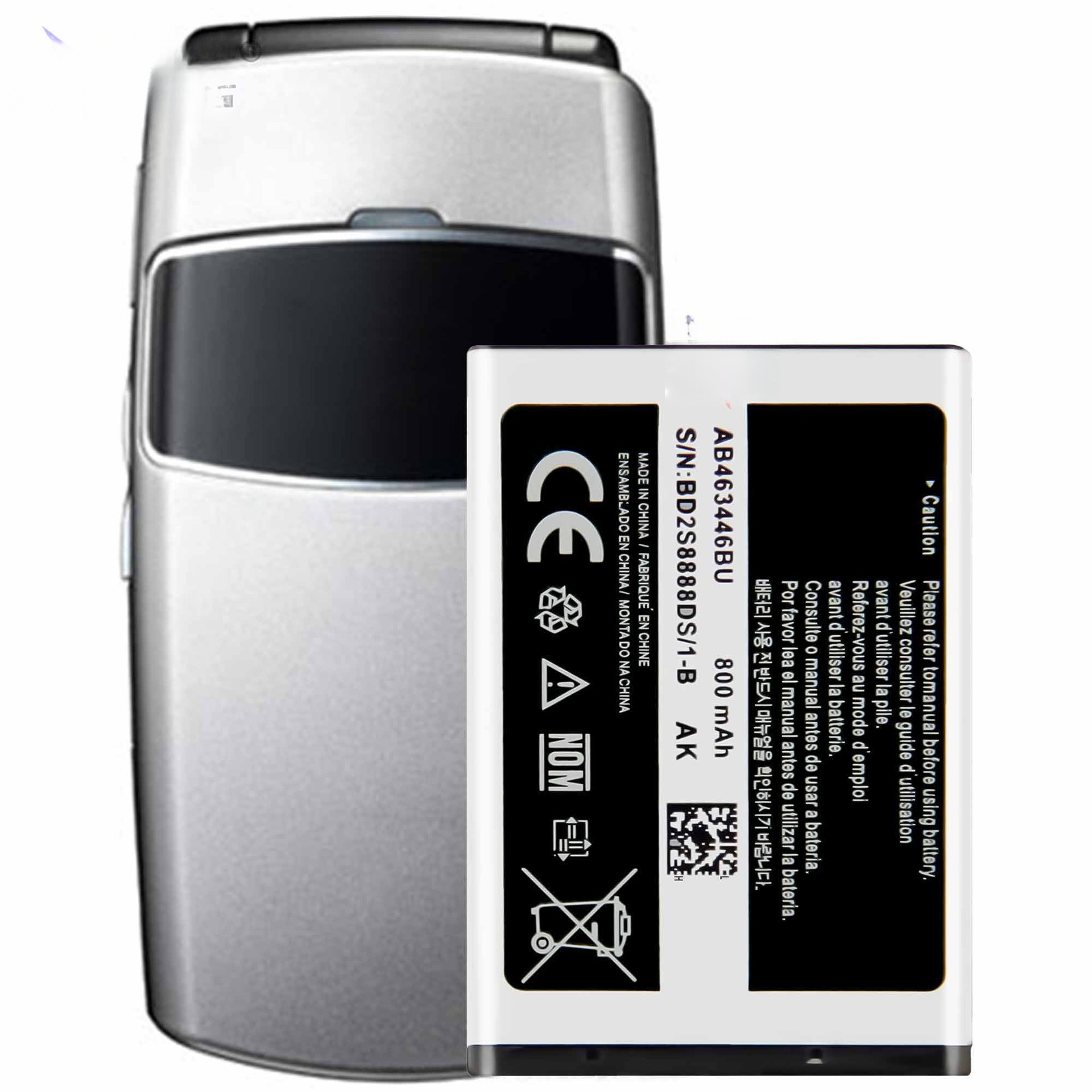 Compatible with Samsung X150/X208/C3520 External AB463446THIS Mobile Phone Battery