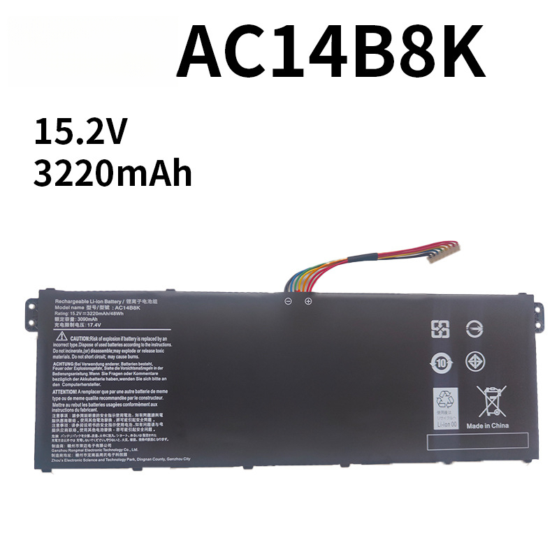 Compatible with Acer AC14B8K V3-371G/372G E5-771G AN515-51/52 Laptop Battery