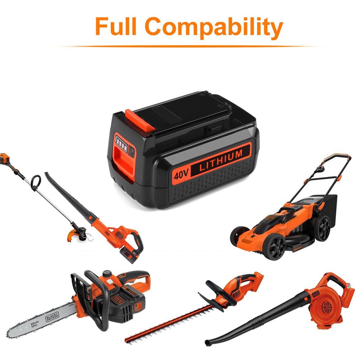 Suitable for Baide 40V Electric Tool Battery Accessories LBX2040 LBXR3 Lawn Mower Power Battery Pack