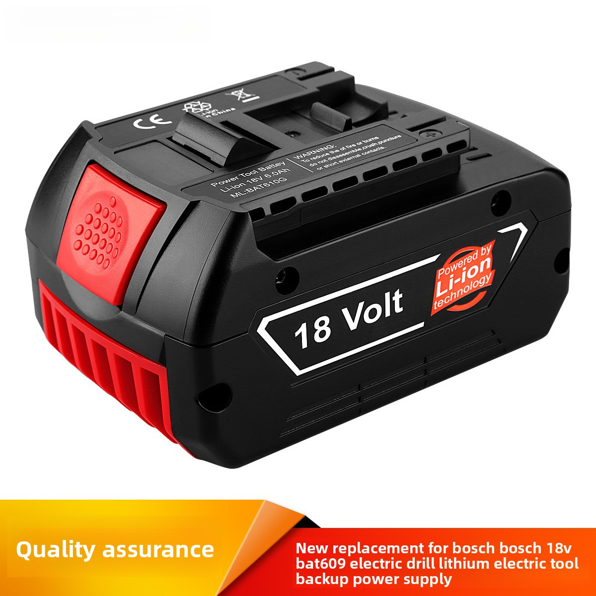 Replacement Compatible with BOSCH 18V BAT609 Power Tool Battery Impact Wrench Drill Spare Battery
