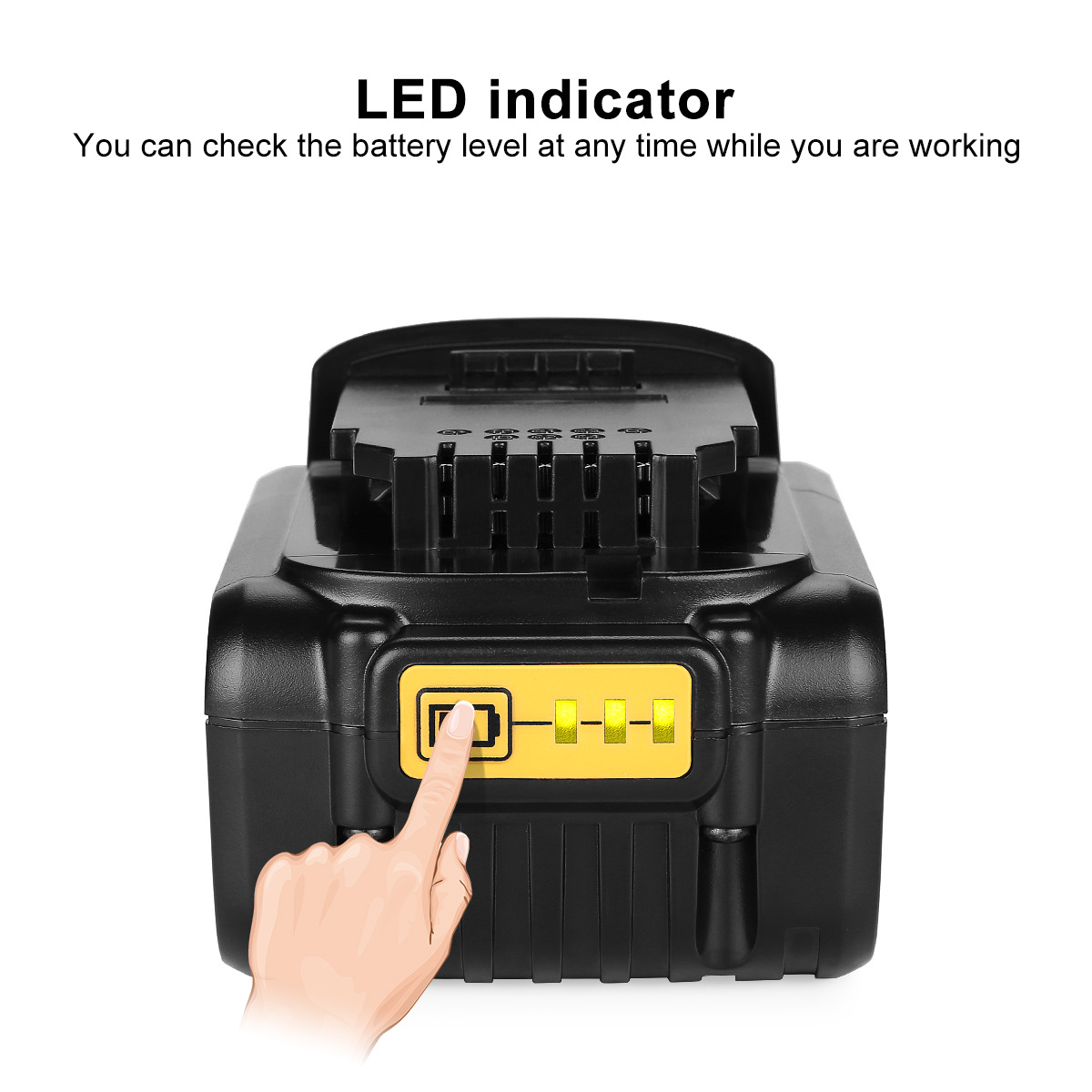Compatible Dewalt Dew18V20V Power Tools DCD996 Lithium Battery DCB118 Cordless Drill Rechargeable Battery Pack