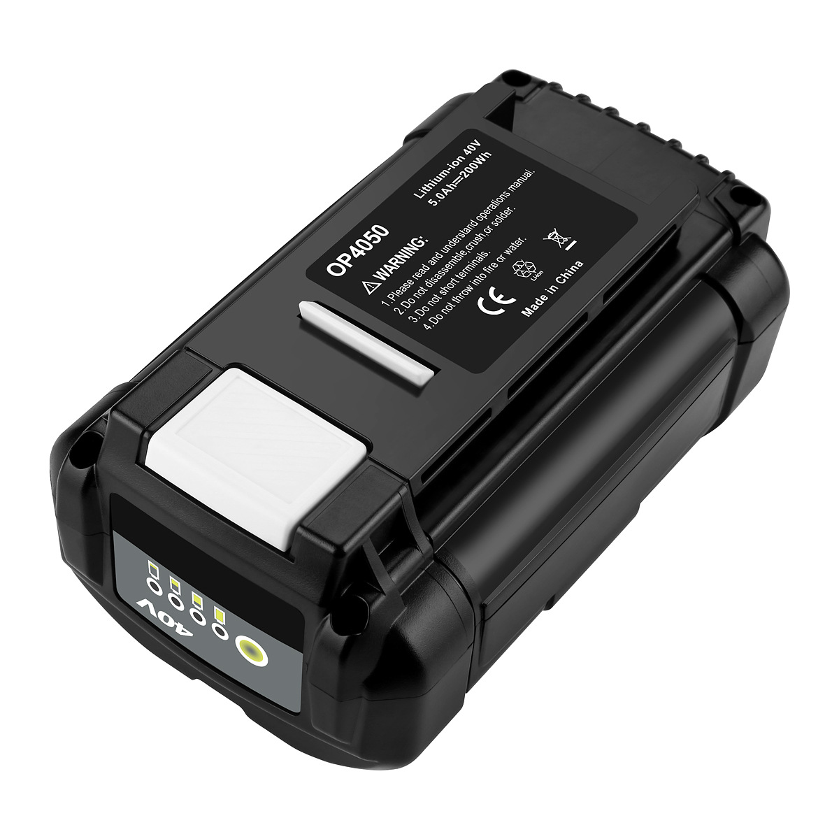 Replacement for Ryobi 40V Lawn Mower Lithium-Ion Battery OP4026A OP4050 Power Tool Battery
