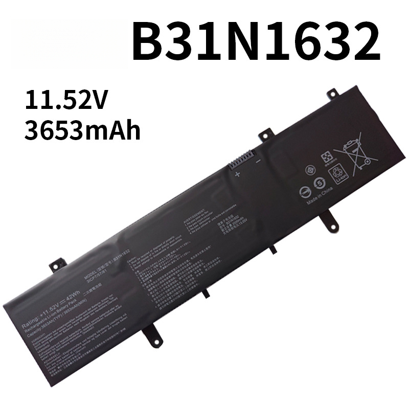 Compatible with ASUS B31N1632 Vivobook S4100U S4000U Zenbook X405U Laptop Battery