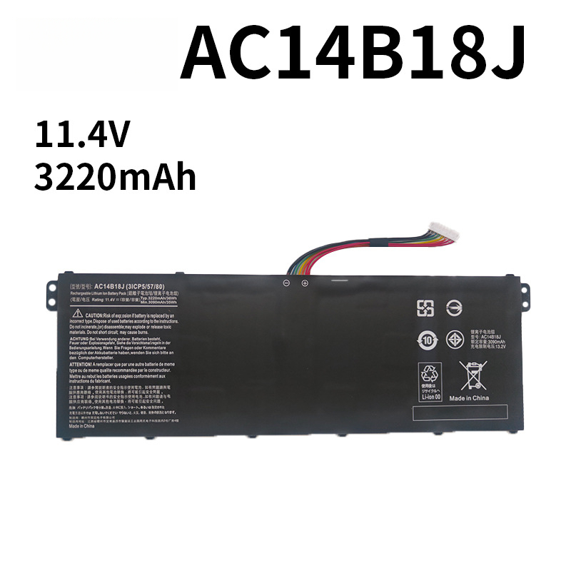 Compatible with Acer AC14B18J V5-132 122 V3-111 PN15Q3 MS2394 Laptop Battery