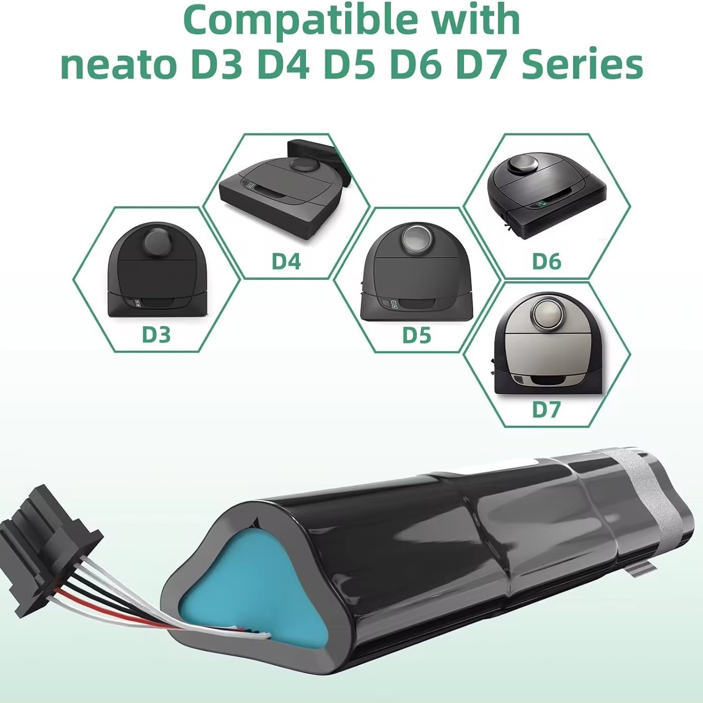 Lituo Neato D3 D4 D5 D6 D7 Sweeping Machine Rechargeable Lithium Battery 14.4-14.8V 6500mAh