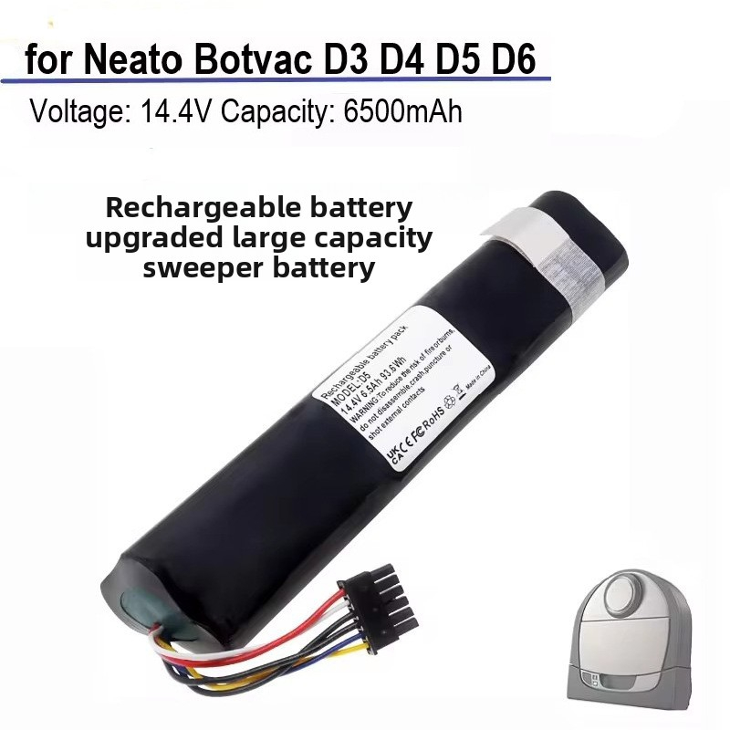 Lituo Neato D3 D4 D5 D6 D7 Sweeping Machine Rechargeable Lithium Battery 14.4-14.8V 6500mAh