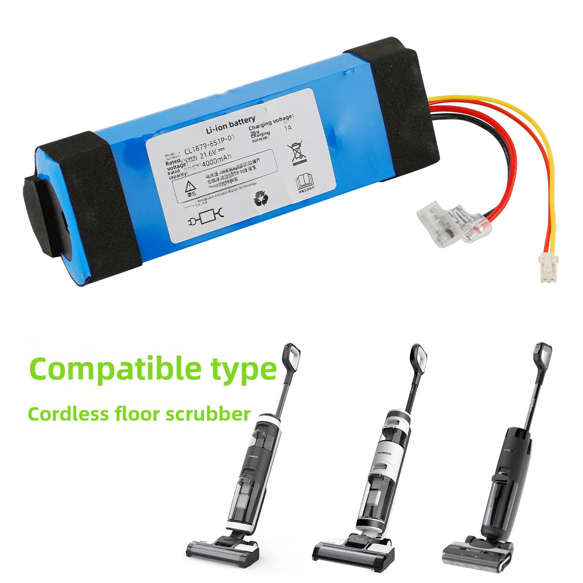 Compatible with Timco Floor Washer 1.0 Timco Floor Washer Battery Accessories Timco Floor Washing Robot Timco Replacement Battery