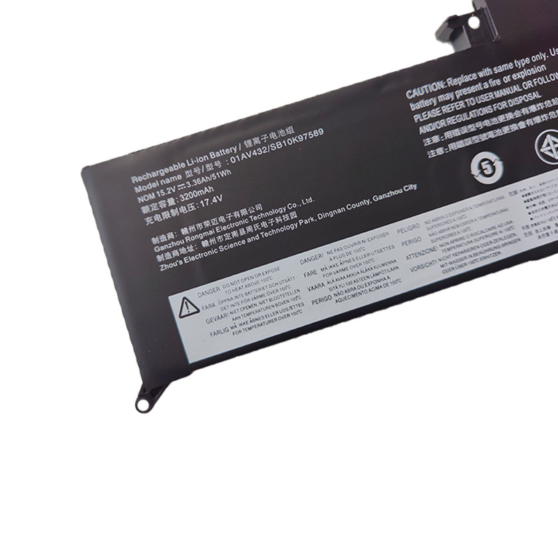 Compatible Lenovo ThinkPad X380 Yoga 260 370 01AV432 01AV433 Laptop Battery
