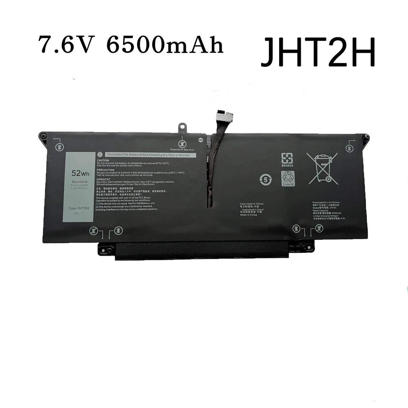 New for Dell Dell Latitude 7310 7410 JHT2H 7 CXN6 Laptop Battery