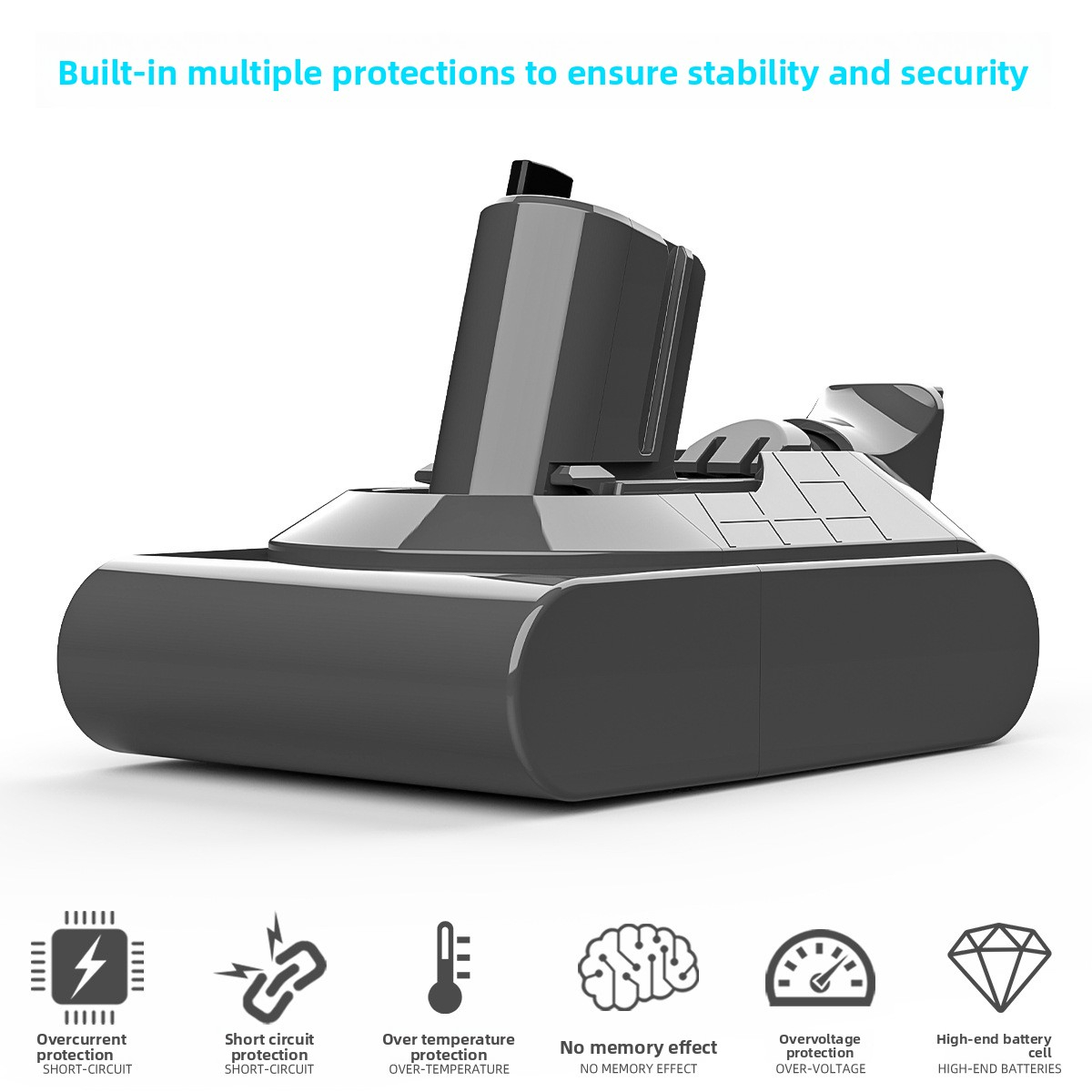 Brand New Replacement Battery for Dyson V10 Slim Lightweight Handheld Vacuum Cleaner Spare Battery