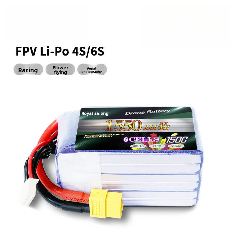 FPV Drone Battery 150C Drone Battery 4S/6S 22.2V Model Aircraft Battery BSNI Certified 1400mAh