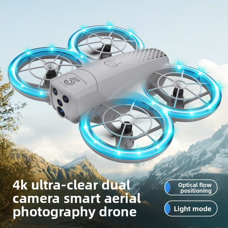 New HD Aerial Photography Drone for Elementary School Students, Small Flying Drone with Lights, Mini Remote Control Aircraft