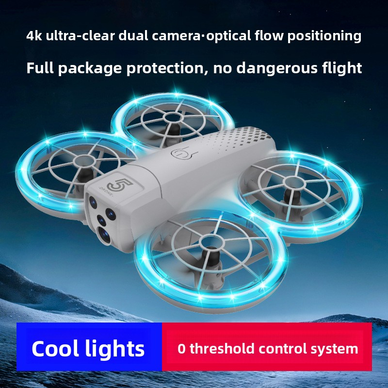 New HD Aerial Photography Drone for Elementary School Students, Small Flying Drone with Lights, Mini Remote Control Aircraft