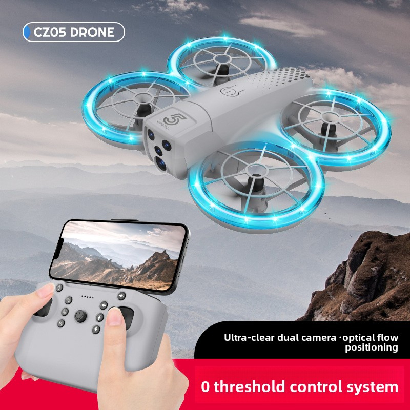 New HD Aerial Photography Drone for Elementary School Students, Small Flying Drone with Lights, Mini Remote Control Aircraft