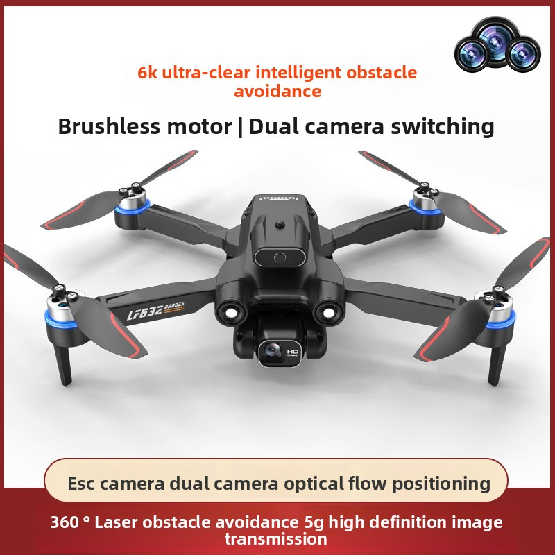 Cross-Border ESC HD Aerial Photography Remote Control Aircraft Night Flight Light Obstacle Avoidance Model Aircraft Screen Control Long Endurance Drone