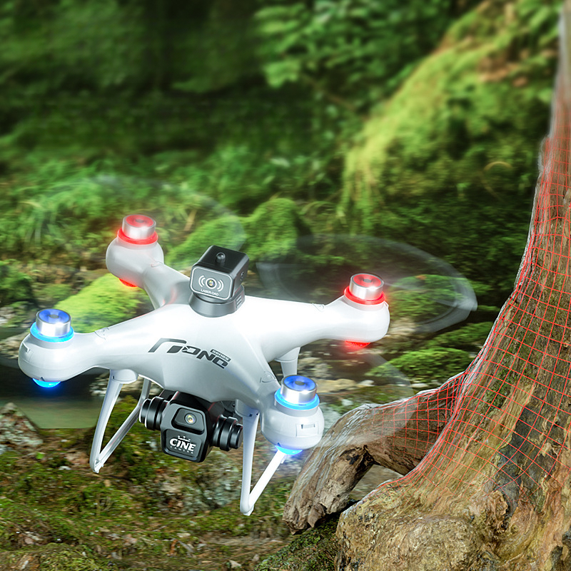 New Model Elementary School Student Small Drone Obstacle Avoidance Long Battery Life Remote Control Aircraft Model with Screen HD Aerial Photography Drone