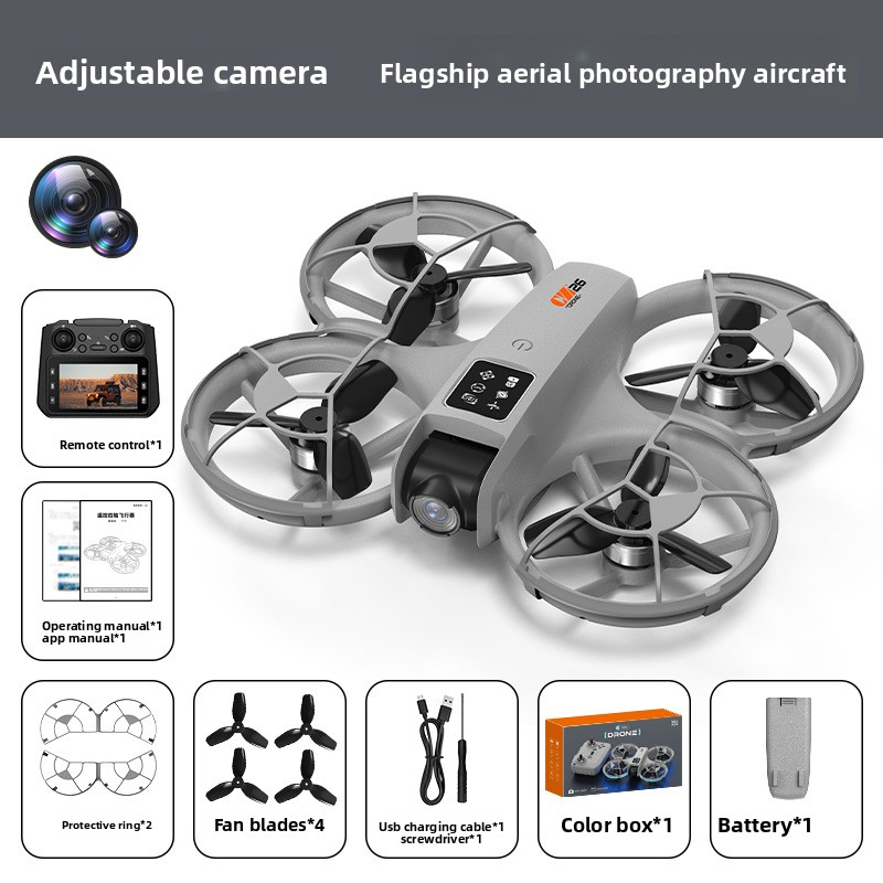 Elementary School Student Small Drone Model Remote Control Airplane Toy Model HD Aerial Photography Screen Control New Drone