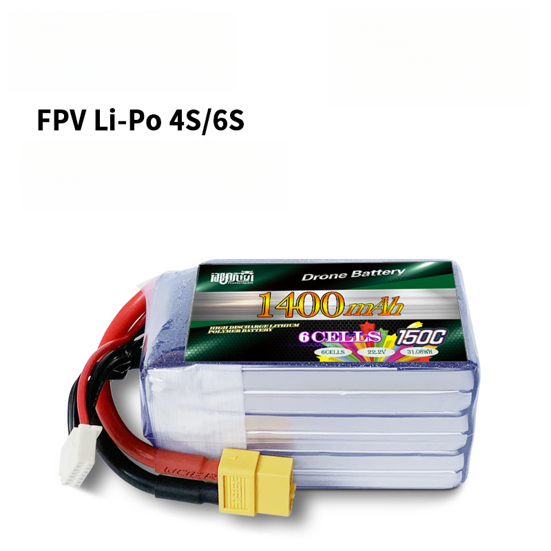 FPV Drone Battery 150C Drone Battery 4S/6S 22.2V Model Aircraft Battery BSNI Certified 1400mAh