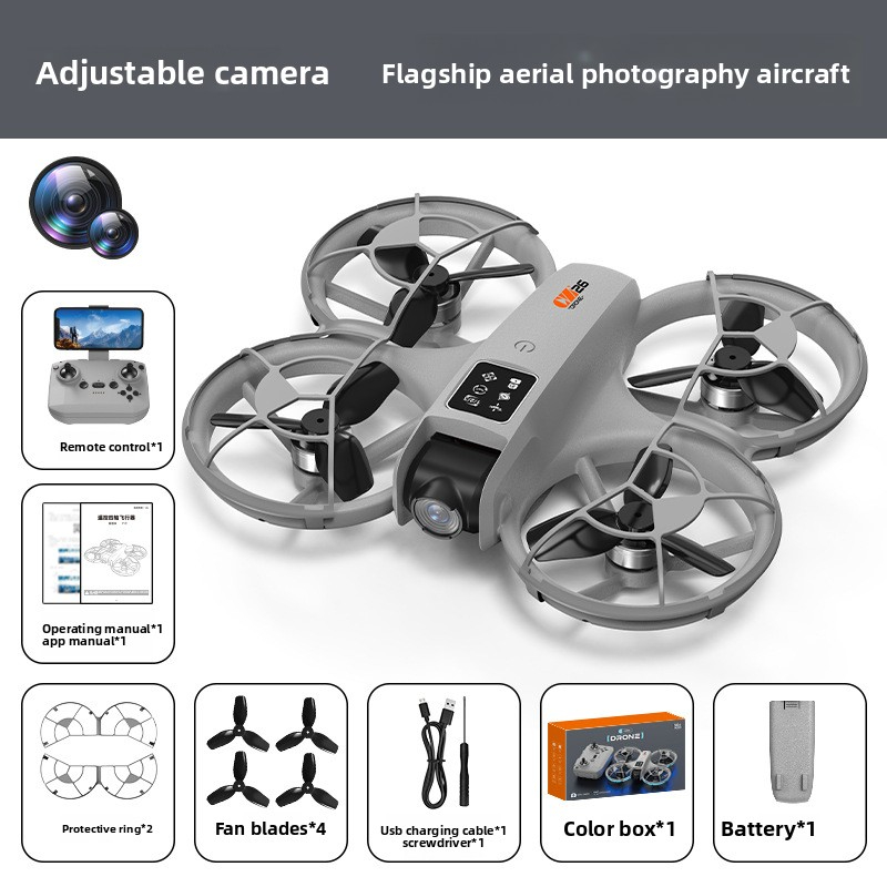 Elementary School Student Small Drone Model Remote Control Airplane Toy Model HD Aerial Photography Screen Control New Drone