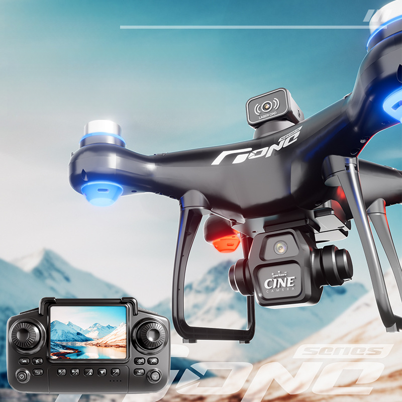 New Model Elementary School Student Small Drone Obstacle Avoidance Long Battery Life Remote Control Aircraft Model with Screen HD Aerial Photography Drone