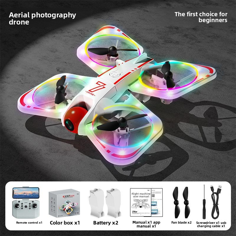 New High-Definition Aerial Photography Drone Mini With Lights Children's Remote Control Airplane Model Small Drone